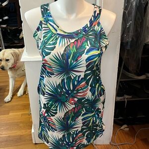 Caribbean Joe tropical dress with pockets, Large
